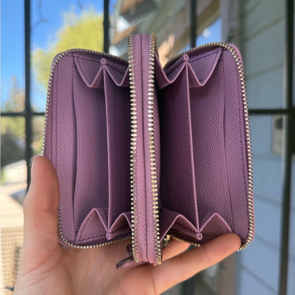 Coach double zip coin/card case - Picture 3 of 8